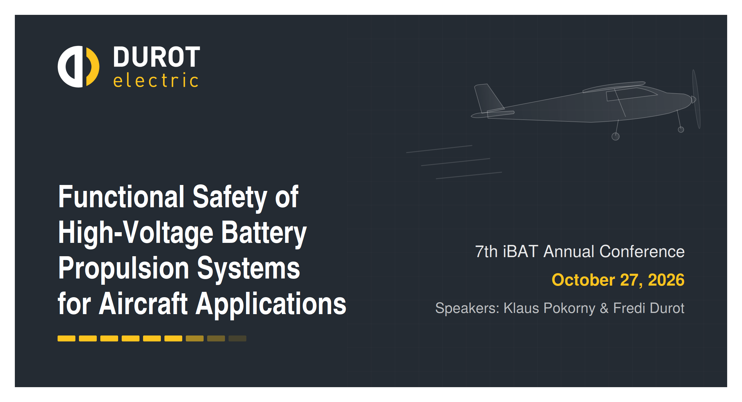 Functional Safety of High-Voltage Battery Propulsion Systems for Aircraft Applications